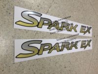 สติ๊กเกอร์ดั้งเดิมติดประตูรถ ISUZU คำว่า SPARK EX ติดรถ แต่งรถ อีซูซุ sparkex sticker สวย งานดี หายาก ถูกและดี