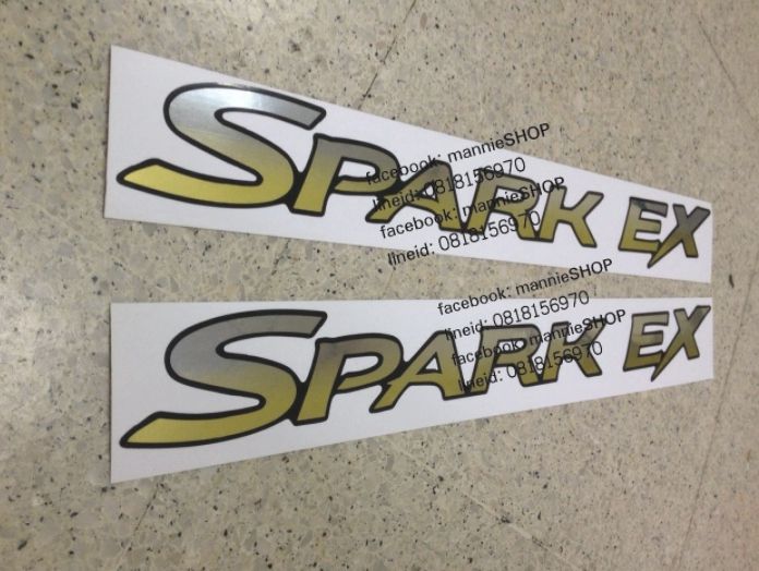 สติ๊กเกอร์ดั้งเดิมติดประตูรถ-isuzu-คำว่า-spark-ex-ติดรถ-แต่งรถ-อีซูซุ-sparkex-sticker-สวย-งานดี-หายาก-ถูกและดี