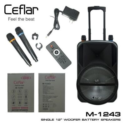 Ceflar ลำโพง (M-1241) Black +USB,BLUETOOTH2ไมค์