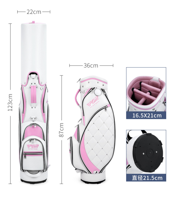 champkey-กระเป๋ากอล์ฟสุภาพสตรี-pgm-รุ่นใหม่-2022-qb103-pgm-pro-golf-master-bag-for-lady