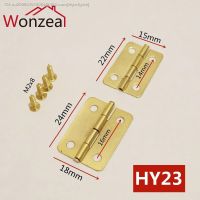 ▬❐卐 20pcs/Lot 24x18mm / 22x15mm furniture connectors 4 hole small wooden gift box hinge small wooden hinge with screws HY23