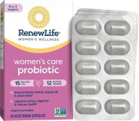 4-in-1 RenewLife womens care probiotic 30 capsules.