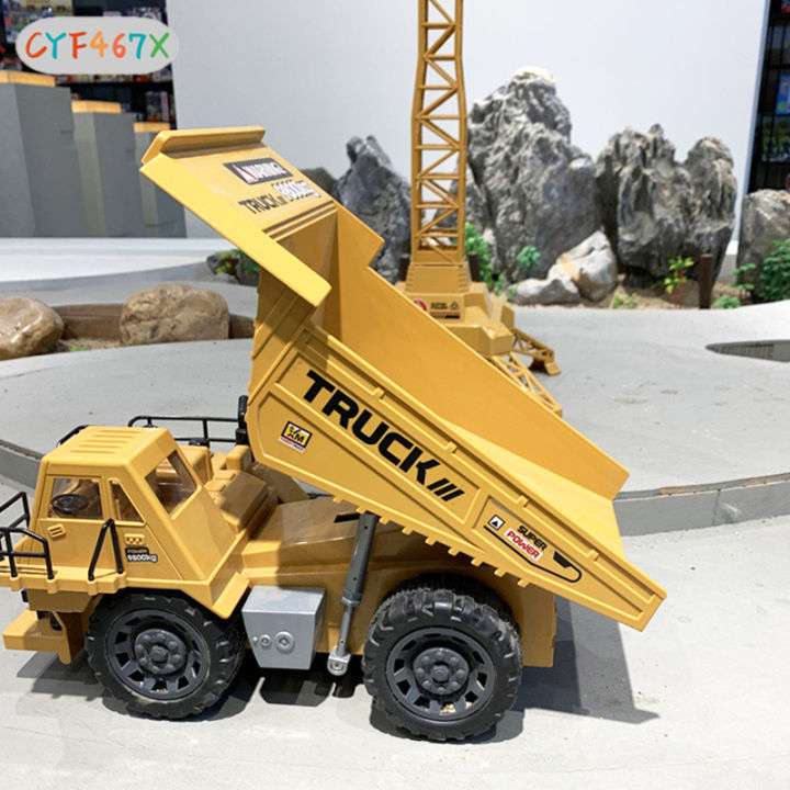 ของเล่นชายหาดดัมพ์รถดัมพ์สำหรับเด็ก-cyf-รถบรรทุกการถ่ายโอนข้อมูล-rc-2-4g-7ch-ขนาดใหญ่วิศวกรรมยานยนต์-rc