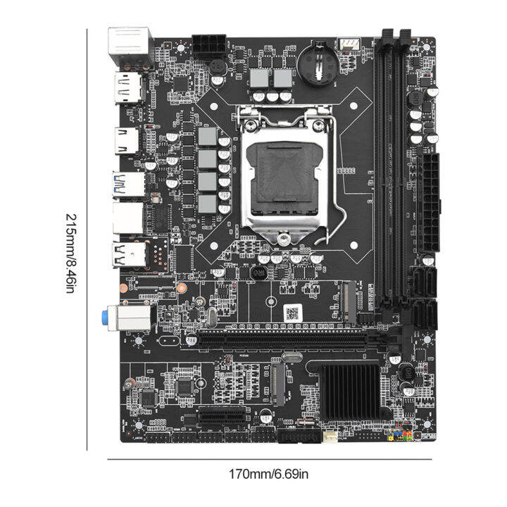 lga1200แผงวงจรคอมพิวเตอร์-ddr4-2หน่วยความจำ-h410เมนบอร์ดเดสก์ท็อป-m-2-m-atx-pcl-e16x-สูงสุด-nvme-64gb-สำหรับ-i3หลัก-i5-i7