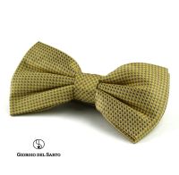 GIORGIO DEL SARTO Two-Fold Silk Bow Tie โบว์ไทผ้าไหมสองจีบ