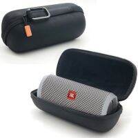 เคส PU สำหรับ Jbl Flip 4อุปกรณ์เสริมลำโพงเปลือก EVA ที่ทนทานพร้อมซีลซิปทนต่อสภาพอากาศและคลิปสไตล์ Carabiner