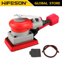 HIFESON 75*100มม. Pneumatic Air Sander Polisher ประหลาดดูดฝุ่นขัดเครื่องมือเครื่องบดชุดสำหรับรถสีขัด