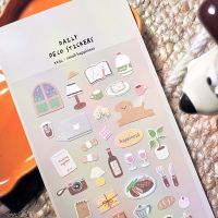 【YF】☍  Korean Import Suatelier Happiness Kawaii Paper Stickers Scrapbooking Diy Stationery Sticker Supplies