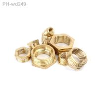 Brass Hex Bushing Reducer Pipe Fitting 1/8 1/4 3/8 1/2 3/4 1 M5 Threaded Reducing Copper Water Gas Adapter Coupler Connector