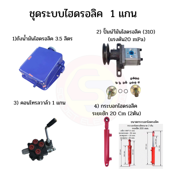 ชุดไฮดรอลิคสำหรับรถไถดัดแปลง-ชุดไฮดรอลิค-1-แกน-ชุดไฮดรอลิคยกผานหลัง-ชุด-hydraulic