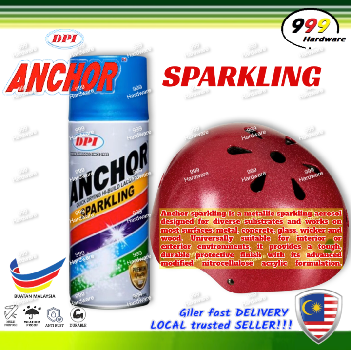999 ANCHOR SPARKLING COLOUR SPRAY PAINT 400ML / AUTOMOTIVE / MOTORCYCLE