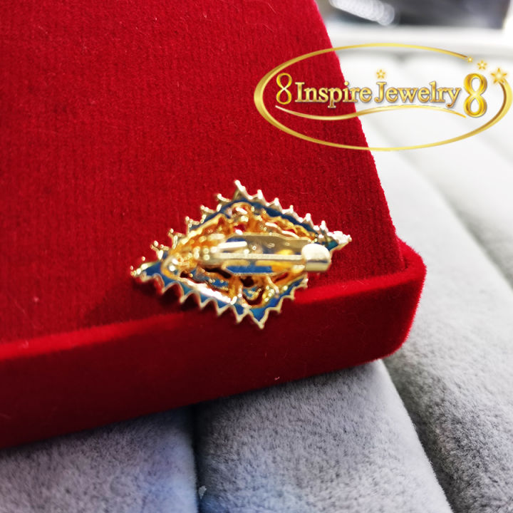 inspire-jewelry-เข็มกลัดเพชรรูปข้าวหลามตัด-สวยงาม-น่ารัก-ขนาดเล็ก