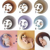 ZZOOI Baby Hat Posing Beans Moon Pillow Stars Set Newborn Photography Props Infants Photo Shooting Accessories