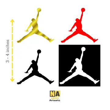 Michael Jordan Air Flight Decal Basketball Logo Vinyl Window Bumper Sticker