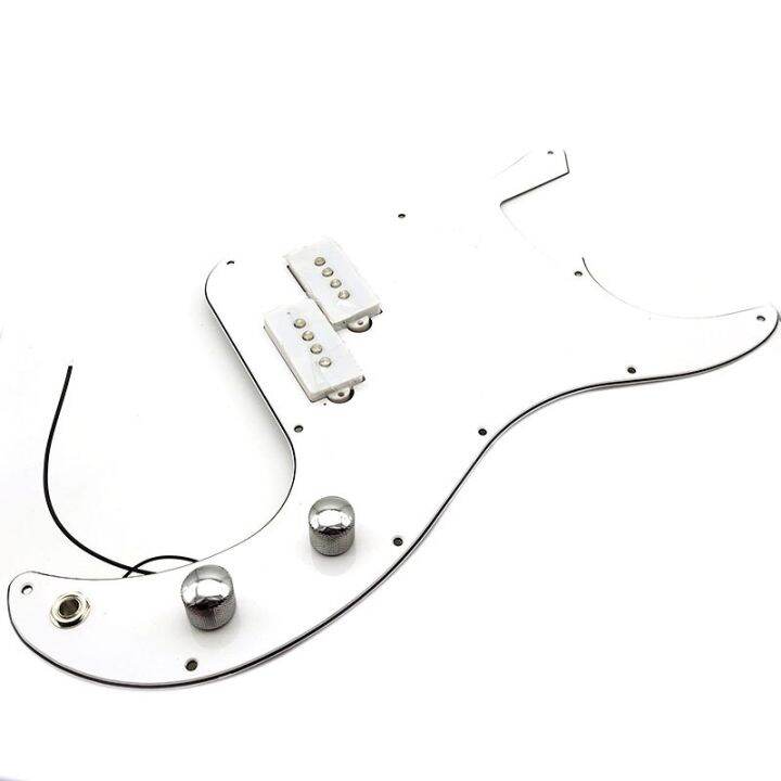 Black White P Bass Prewired Loaded Pickguard Pickup For Precision Bass Guitar 3 Ply Pb Pickups 7473