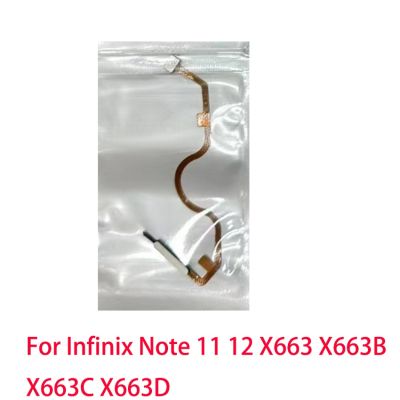สําหรับ Infinix Note 11 12 X663 X663B X663C X663D ปุ่มโฮมเมนูลายนิ้วมือกลับคีย์เซนเซอร์สายไฟ Flex