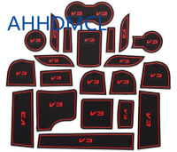 รถ Anti-Dirty Pad ประตู Groove Gate Slot ถ้วย Armrest Storage Pad Anti-Slip Mat สำหรับ Zhonghua V3 2015 2016