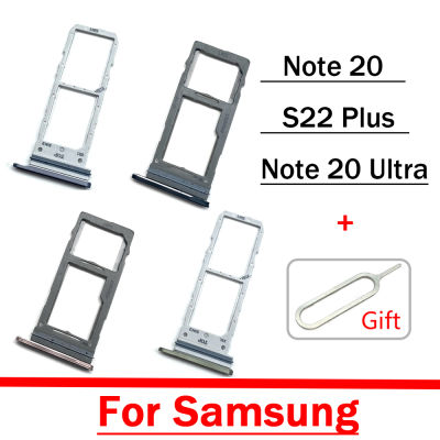 50ชิ้นซิมเอสดีการ์ดคู่ Baru Dulang Pegang untuk Samsung Galaxy Note 20 S22พิเศษ Pemegang Cip อะแดปเตอร์สล็อตซิม Bahagian Laci