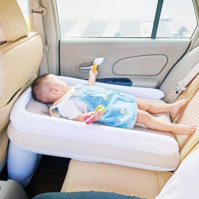 【jw】✚✌✿  New Baby Inflatable Camp Bed Air Mattresses Car Rear Folding Kid Sleeping Childrens Accessory High-Speed Rail Plane