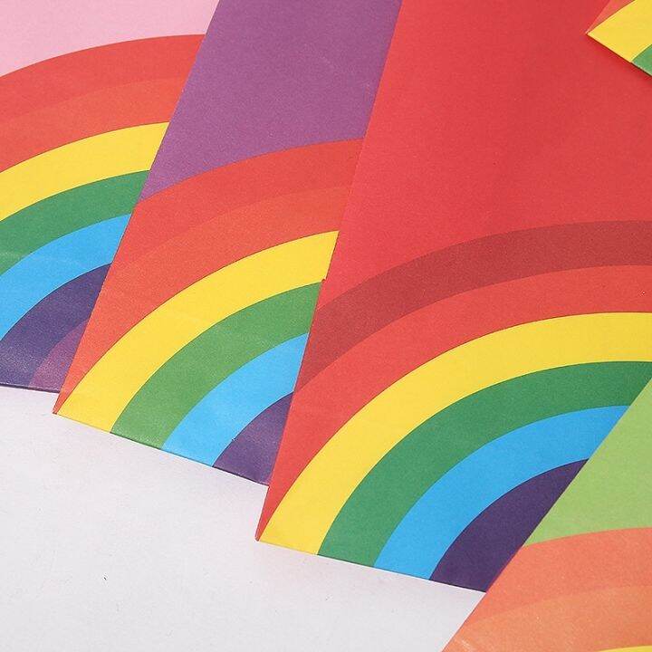 rainbow-candy-kraft-paper-food-bag-kids-birthday-treat-cookie-bag-christmas-party-supplies-bakery-gift-packing-pouches