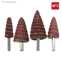 ™♤ 6MM Shank 80 Grit Tapered Cone Grinding Head Sandpaper Flap Wheels Polishing Sanding Tools For Drill Wheel Conical Rotary