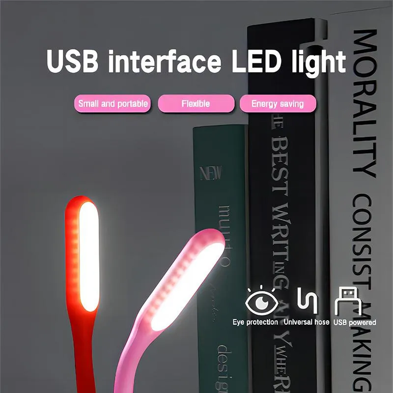 fengwan123 1pc Mini USB LED Lamp With Flexible Arm, Portable LED Reading  Light, Eye-Protection Energy-Saving Mini Night Light Compatible With Laptop  Desktop Notebook Power Bank