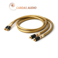 Pair HI Fi RCA Cable Hifi Audio Cardas Hexlink Golden 5-C With Carbon Fiber RCA Plug Connector Cable Audio Cable