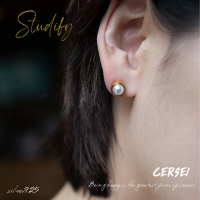 Studify | Cersei ต่างหูเจาะ เงินแท้ เหมาะกับคนแพ้ง่าย