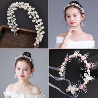 New Fashion Pearl Rhinestone Bridal Headwear Handwoven Hairband Exquisite Hair Accessories