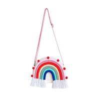 Wall Hanging Storage Bag Childrens Rainbow Backpack Home Decorations Hanging Pocket Wall-Mounted Storage Bag