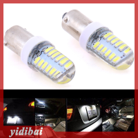 yidibai 2X BA9S T11 T4W 3014 24smd 12V หลอดไฟ LED ด้านข้างหลอดไฟภายในสีขาว