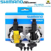 Shimano M520 PD M540จักรยานเสือภูเขา MTB ของแท้แป้นเหยียบล็อคตัวเองแบบล็อคด้วยแป้นถีบจักรยานพร้อมอุปกรณ์ SM-SH51 Mtb