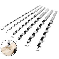 [LDMD] 6PCS 230mm Hex Shank Extra Long Point Twist Auger Wood Drill Bits Set Woodworking Twist Drill Bit Tool Set 6 8 10 12 14 16mm