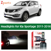 Car Bulbs For Kia Sportage 2011 2012 2013 2014 LED Headlight Headlamp Low Beam High Beam Sportage SL Lights Lighting Accessories