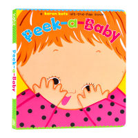 English original picture book Katz Karen cardboard flip book peek-a-baby Peekaboo childrens Enlightenment reading story picture book parent-child English early education card Karen Katz