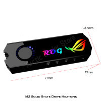 M2 SSD ฮีทซิงค์คูลเลอร์ M.2 2280 NVME NGFF โซลิดสเตฮาร์ดดิสก์หม้อน้ำระบายความร้อนแผ่นความร้อนสก์ท็อปพีซีระบายความร้อน ARGB AURA ซิงค์