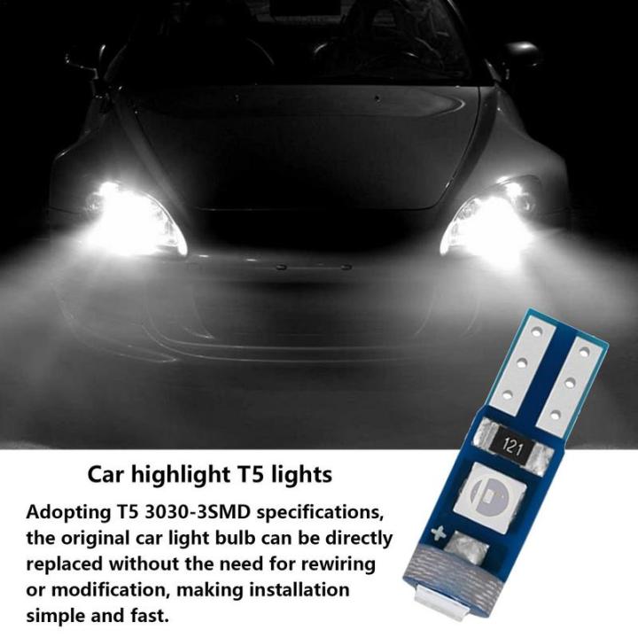 3smd-led-t5-3030หลอดไฟ-led-อัตโนมัติแผงหน้าปัดรถยนต์หลอดไฟ12v-สีขาวสีน้ำเงินสีแดง10pcs-หลอดไฟ-led-ภายในรถ-lights