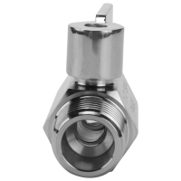 304 Stainless Steel Mini Ball Valve(1/2 Inch Female x Male) NPT Thread, Water Flow Regulator Head Control Valve