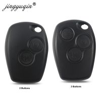 jingyuqin 10pcs Button Remote Key Shell Case For Renault Espace Laa Duster Logan DACIA Sandero Clio Kangoo Nissan No Blade