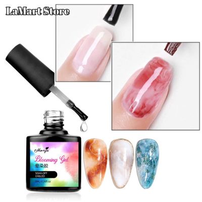 LaMart Store💅🏻สีทาเล็บ สีบลูมมิ่งเจล Watercolor Ink Polish Blooming Gel สีควันบุหรี่ สีทาเล็บทำลายหินอ่อน ทำลายฟุ้ง ทำสีควัน สีหมึกทำหินอ่อน เล็บหินอ่อน สีเจลฟุ้ง สีน้ำทำลายหินอ่อน