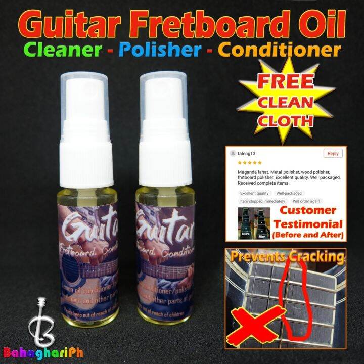 Lemon Oil for Guitar Fretboard Cleaner Polisher and Conditioner FREE