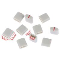 10pcs/set Equalizer Potentiometer Fader Cap / Hole 4MM Gray /plastic Handle Straight Potentiometer Fader Knob Cap