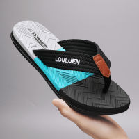 2023 ฤดูร้อนใหม่รองเท้าแตะผู้ชาย Outerwear แฟชั่น Casual Beach Mens Flip-Flops รองเท้าแตะ Flip-Flop สำหรับบ้าน