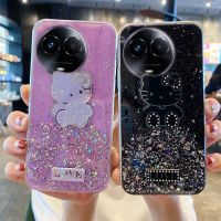 เคส Realme 11X สำหรับ ประกายเปลือกหอยรูปดาวคิตตี้ซิลิโคนนิ่มรูปการ์ตูนน่ารักกันการตกสำหรับ Realme 11X ฝาหลัง