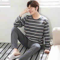 Mens ชุดนอนลาย Casual Soft ชุดนอนการ์ตูน Breath Pajama ชุด Sleep &amp; Lounge ชุดนอนฤดูใบไม้ผลิฤดูใบไม้ร่วง Comfort Homewear