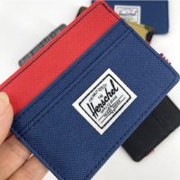 Card Holder Wallet Canvas Bag For Men And Women Youth Horizontal Ultra-Thin Portable Bank Card Holder