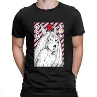 【HOT】เสื้อยืดแขนสั้นลําลอง  พิมพ์ลาย Kaguya Otsutsuki Ahegao Echi แฟชั่นสําหรับผู้ชาย100%cotton