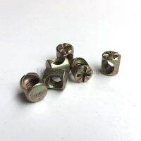 M6 Barrel Bolts Cross Dowel Slotted Furniture Nut for Beds Crib Chairs 1pcs Zinc Alloy Nuts