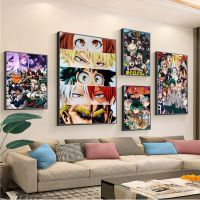 My Hero Academia ภาพยนตร์โปสเตอร์เหนียว HD คุณภาพ Wall Art ภาพวาด Kawaii Room Decor 0712