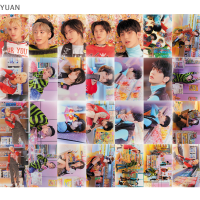 YUAN Kpop TXT LOMO การ์ดต่อสู้หรือหลบหนีในวันพรุ่งนี้ x รวมกันโปสเตอร์ภาพถ่าย55ชิ้น